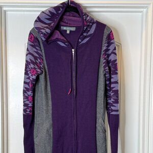 Title Nine Full Zip Sweater Tunic, Medium